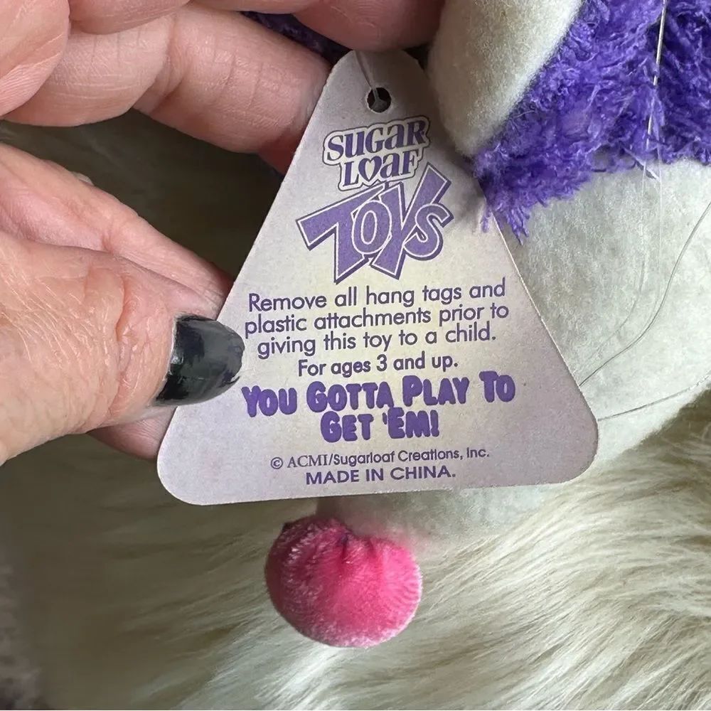 Purple Plush Toy VINTAGE - Picture 2 of 10